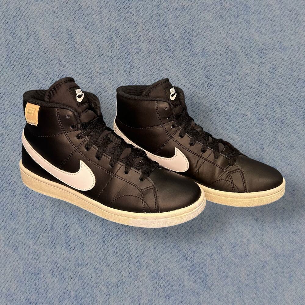 Nike Blazer Mid Vintage Black/White High-Top Sneakers, Men Size 6.5
